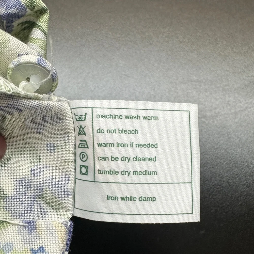 Vintage Laura Ashley Dress Floral Sz 10 Cotton Puff Sleeve Tea Party Cottagecore - Picture 10 of 15